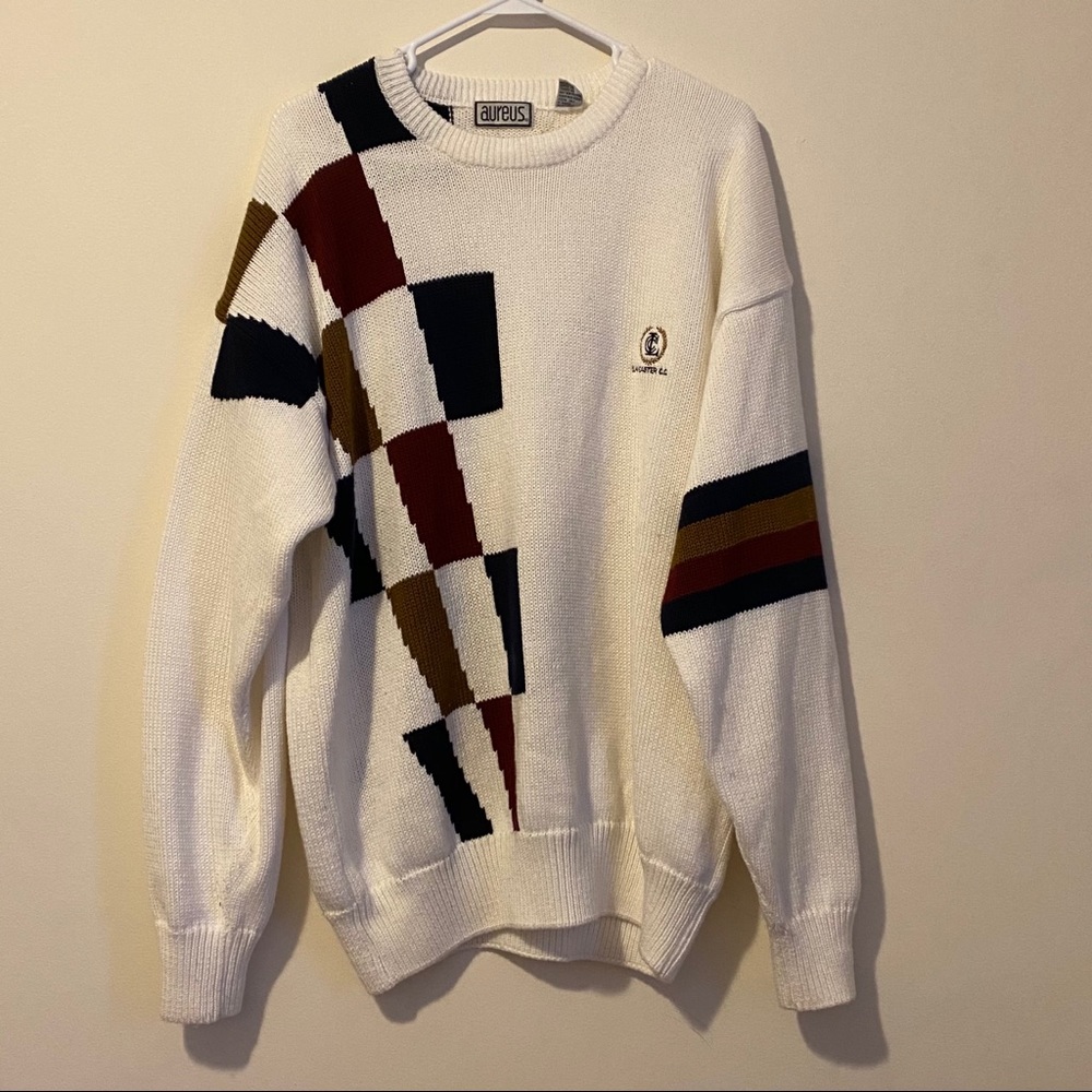 Vintage geometric sweater